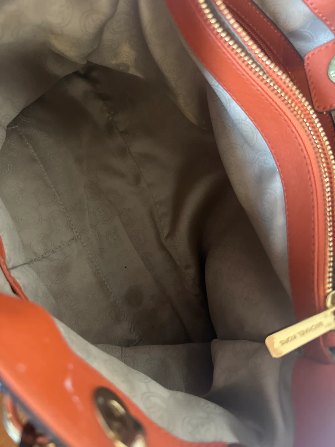 Michael Kors Orange Leather Tote Bag - photo 5