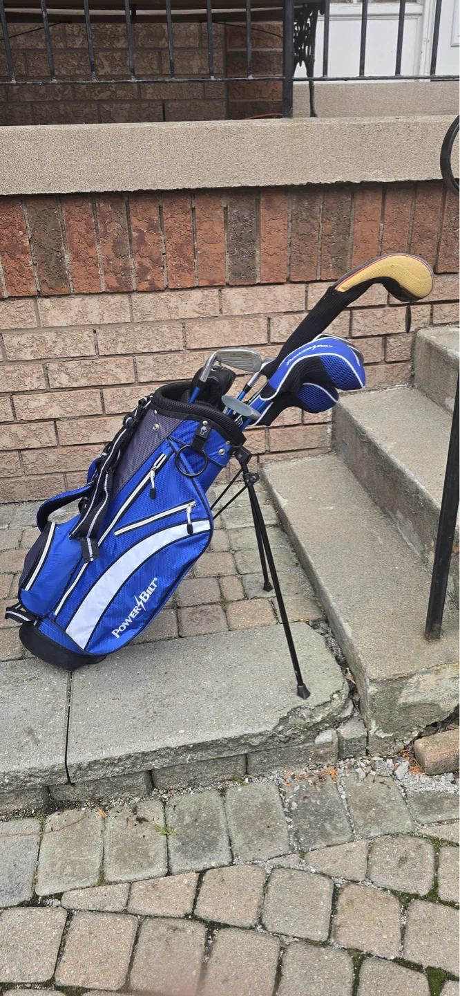 Powerbilt Golf Bag and Clubs