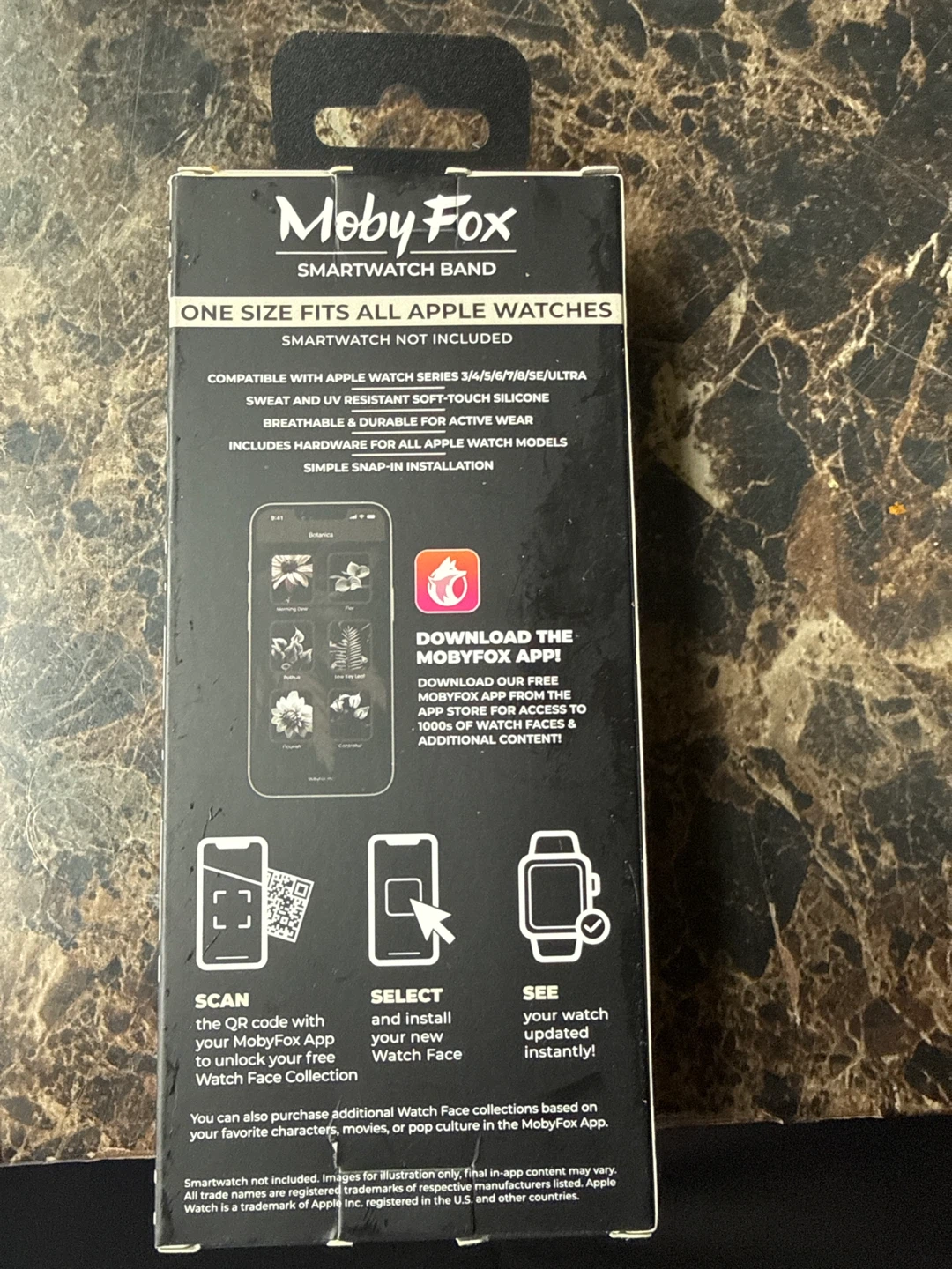 MobyFox Smartwatch Band for Apple Watch - Midnight Flora - photo 2