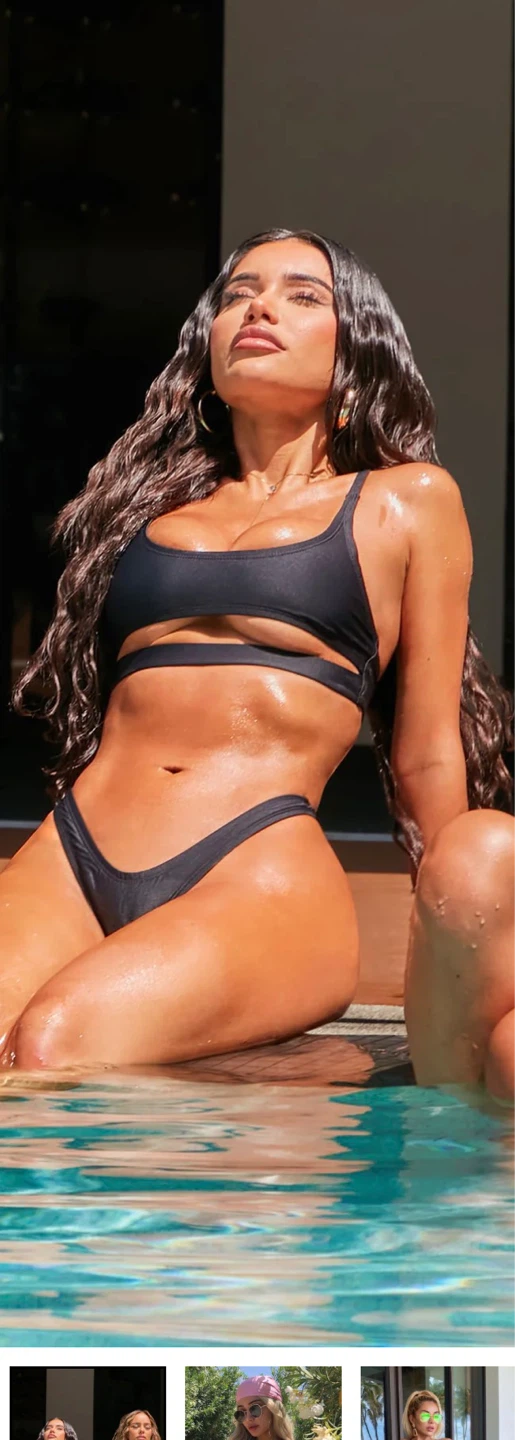 Fashion Nova euphoria Black Bikini Set 🌱