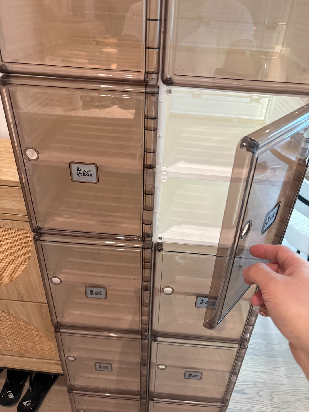 ANT BOX Stackable Shoe Storage Boxes (Set of 10) - photo 3
