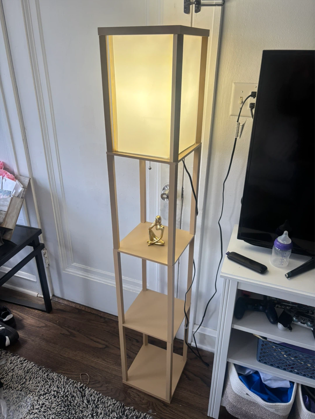 Standing Lamp with Shelves - photo 3