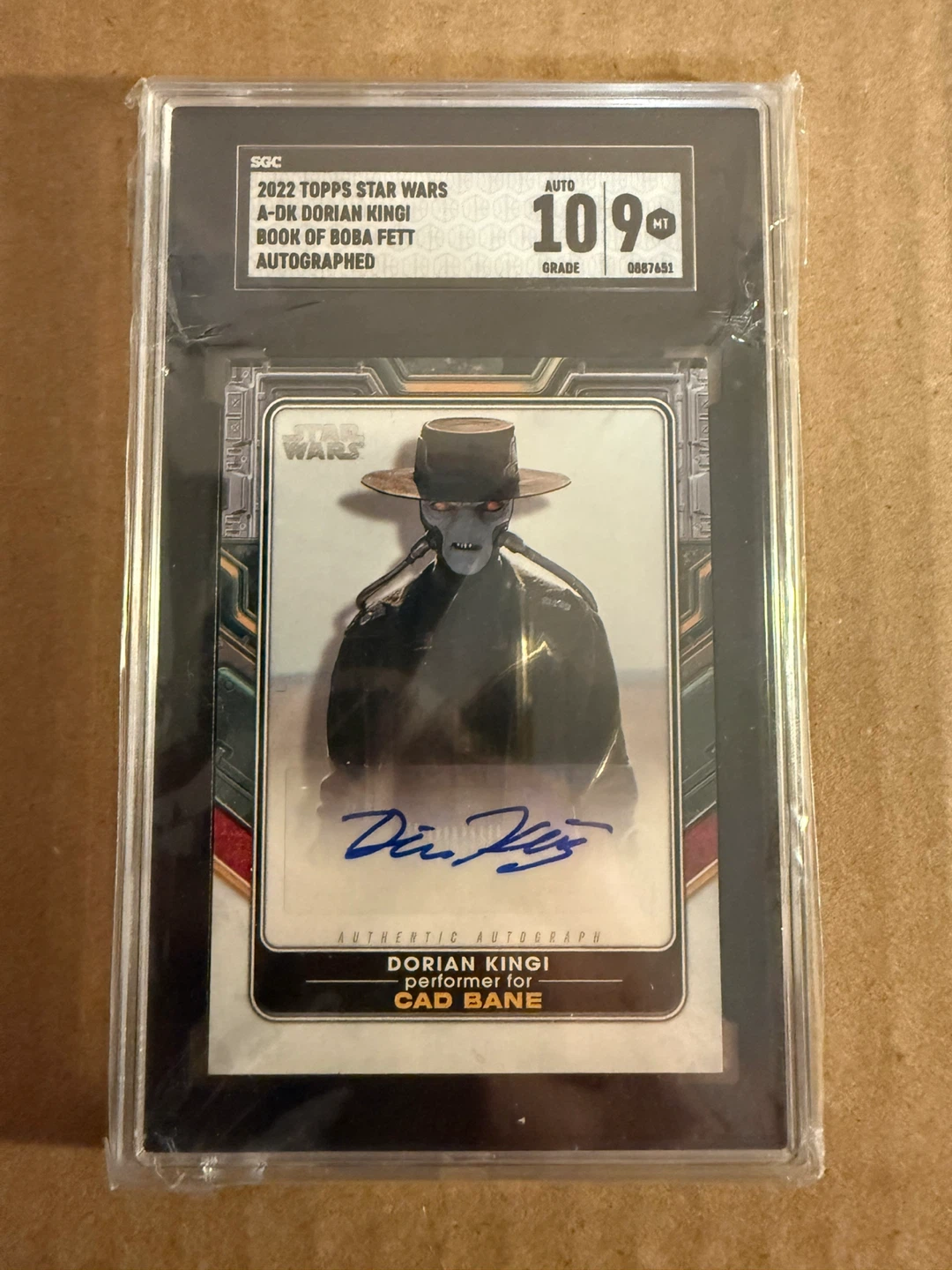 2022 Topps Star Wars Book of Boba Auto Dorian Kingi (Cad Bane)