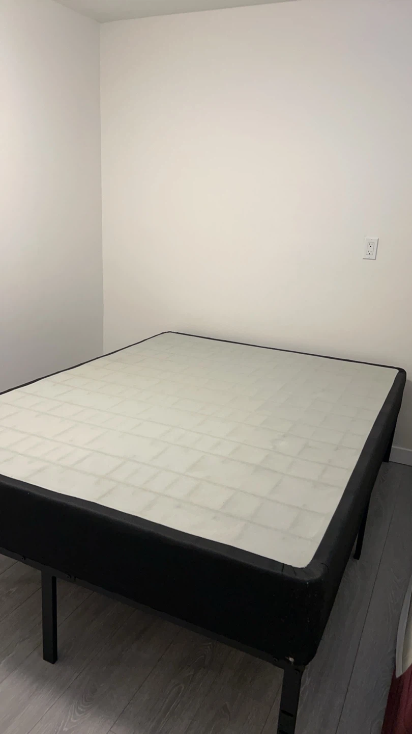 Black Queen Bed box spring