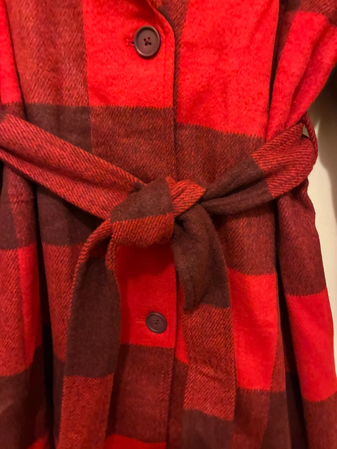 G by Giuliana Black Label Red Buffalo Plaid Coat Size XLP - photo 3