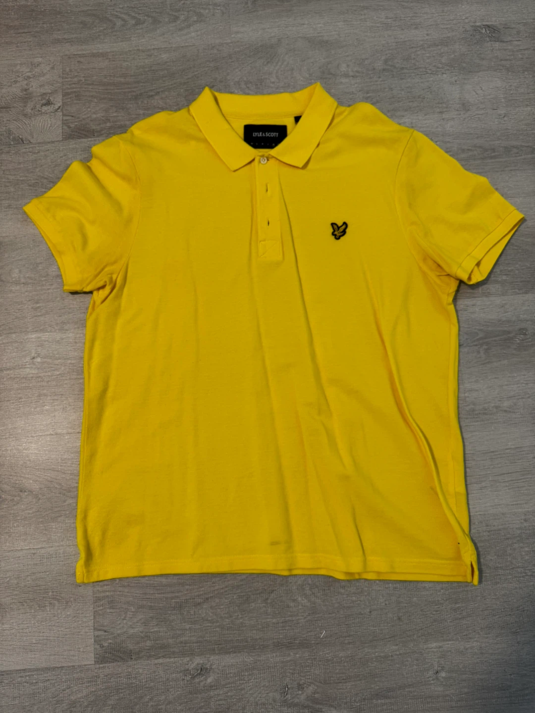 Lyle & Scott Yellow Polo Shirt - Size XL