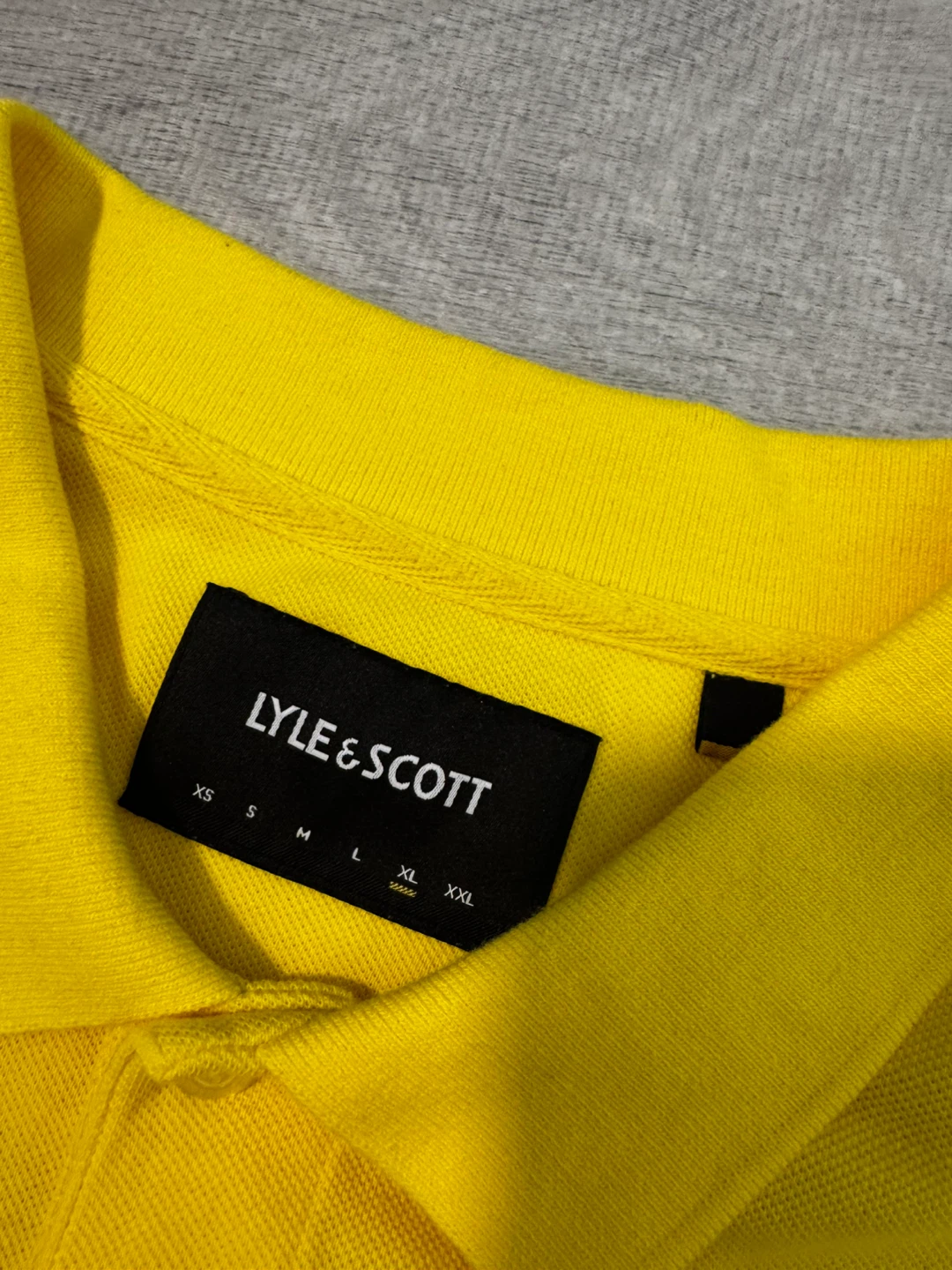 Lyle & Scott Yellow Polo Shirt - Size XL - photo 2