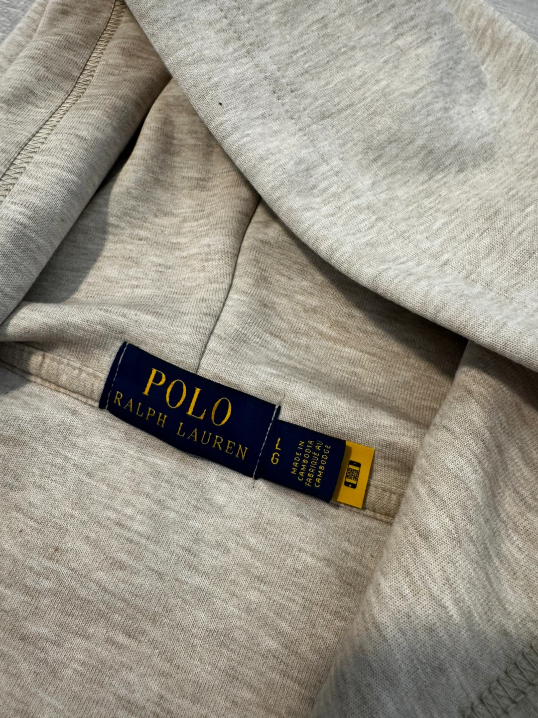 Polo Ralph Lauren Zip-Up Hoodie - Beige - Size L - photo 2