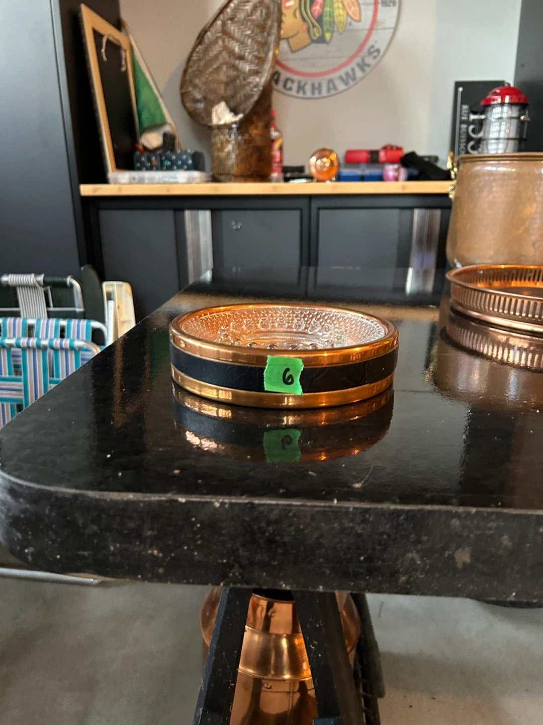 Copper and Black Trinket Dish