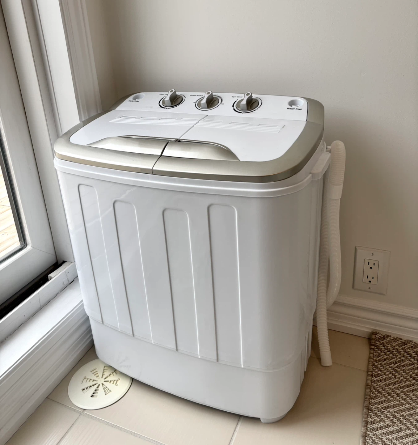 Giantex 13lbs Twin Tub Mini Washer/Dryer Combo