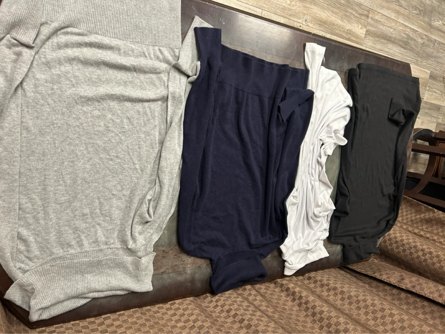 Four Turtlenecks - Black, White, Navy, Grey