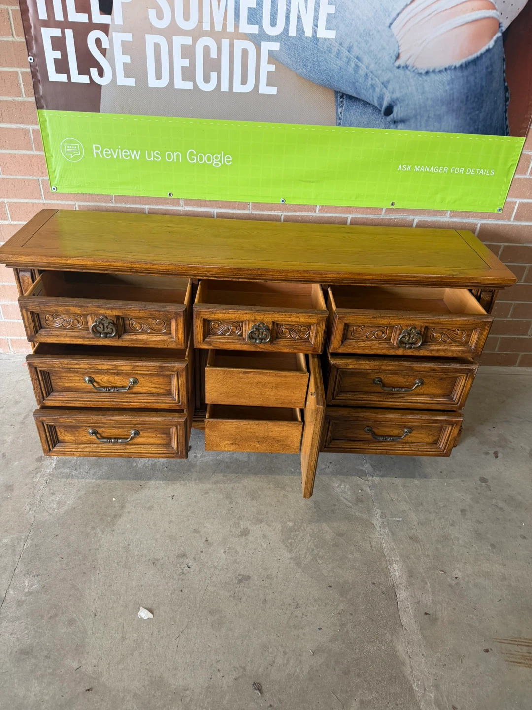 Burlington Wooden Dresser with 9 Drawers - photo 4