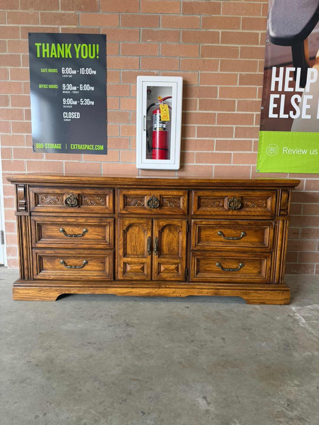 Burlington Wooden Dresser with 9 Drawers