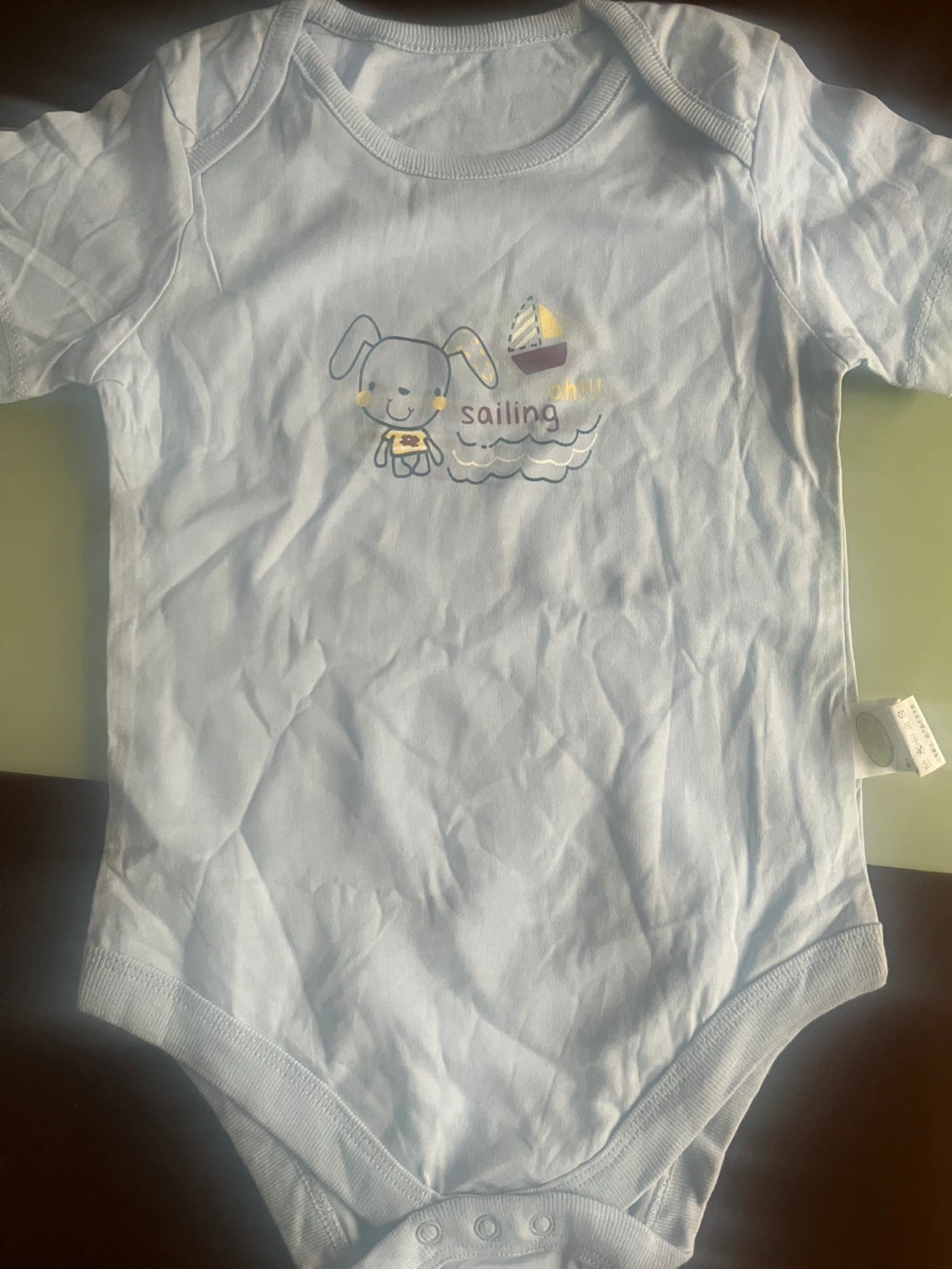 Baby Boys' Light Blue "Sailing" Bodysuit