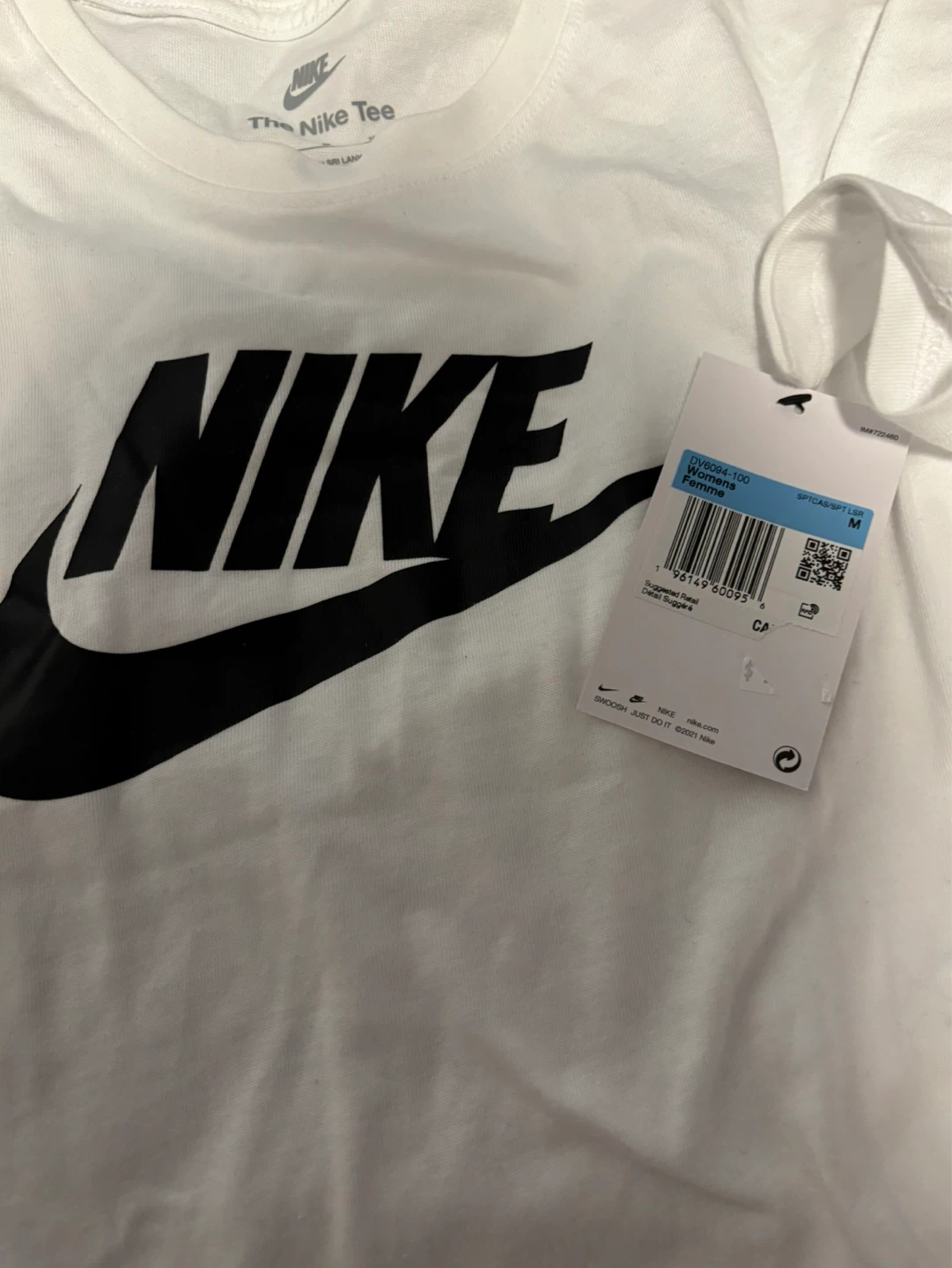 Nike Women's White Medium Logo Tee - photo 5