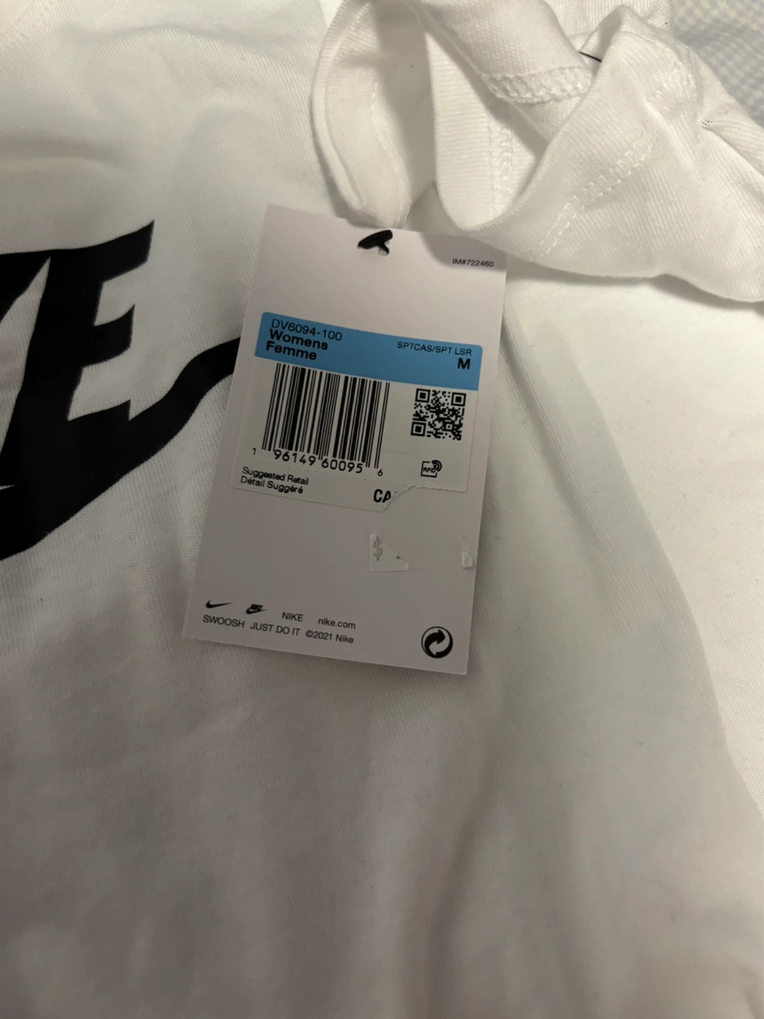Nike Women's White Medium Logo Tee - photo 4