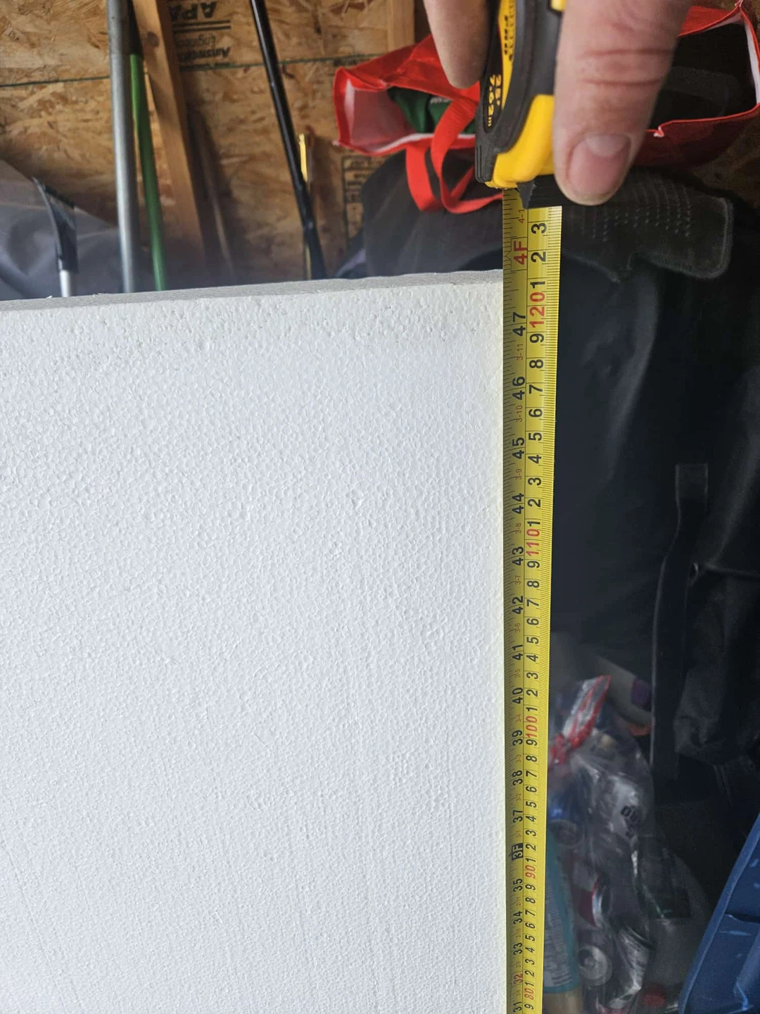 Large Stack of Styrofoam Insulation Boards