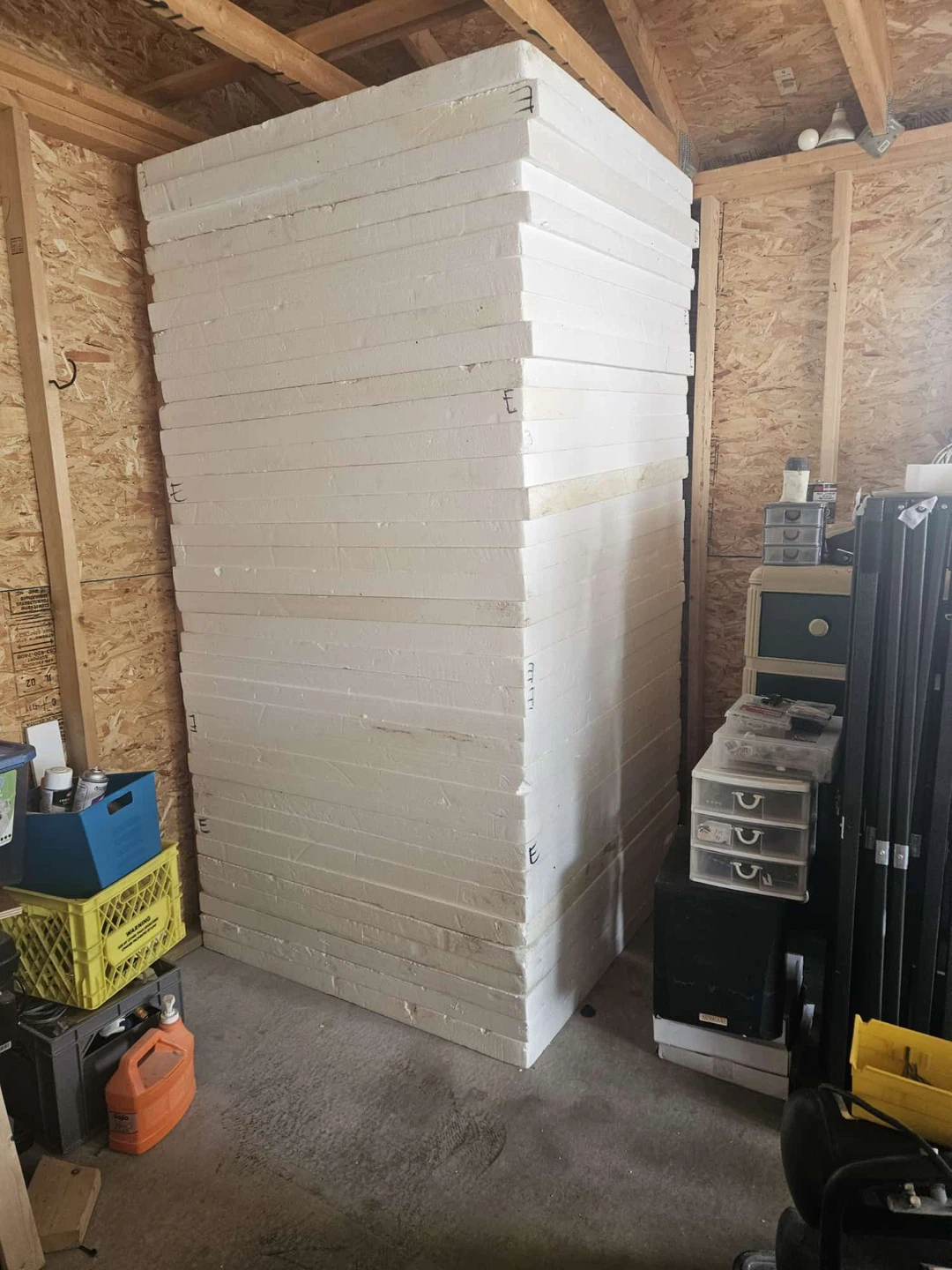 Large Stack of Styrofoam Insulation Boards - photo 4