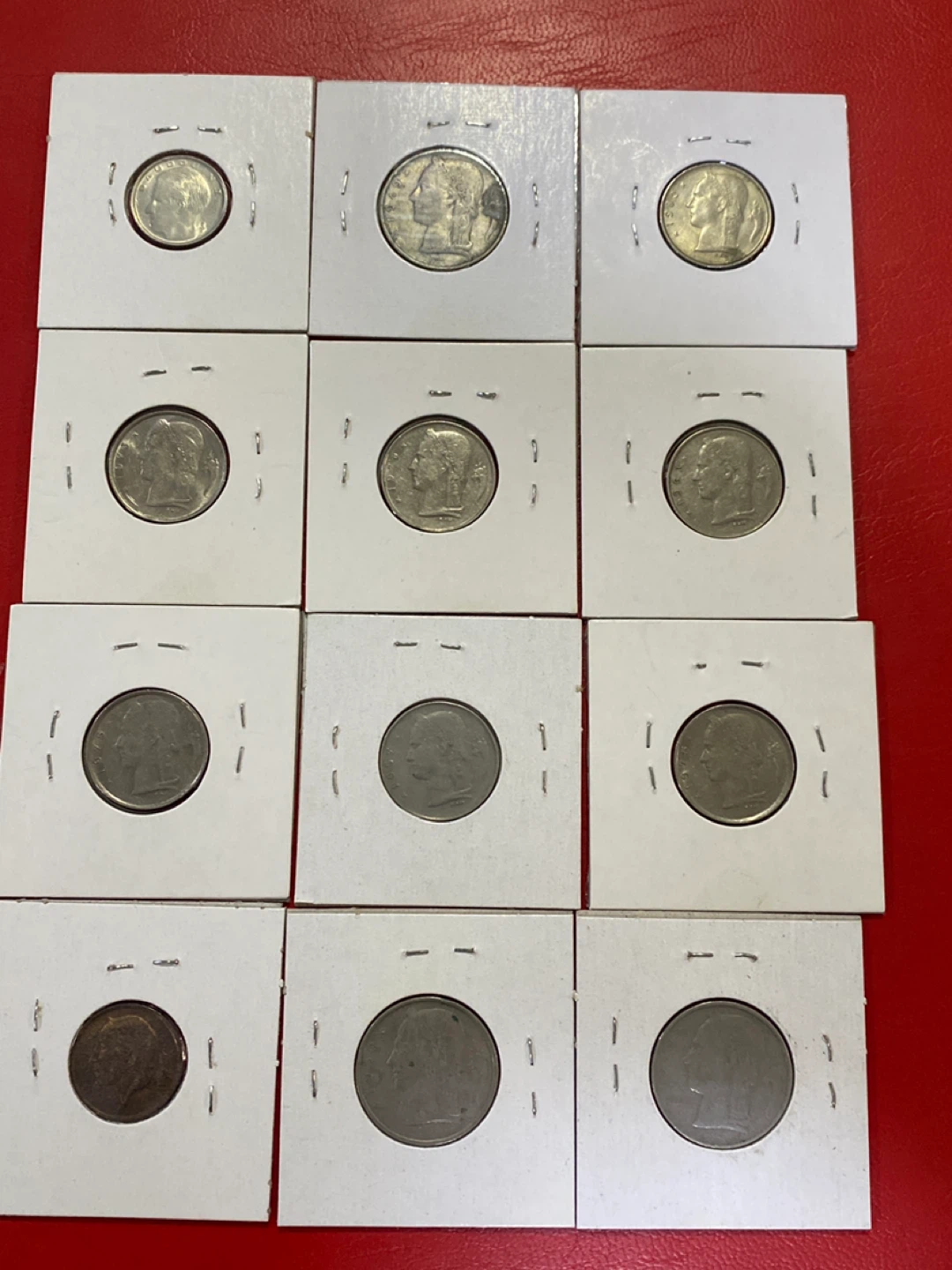 Collection of 12 Belgian Coins (Various Years) - photo 4