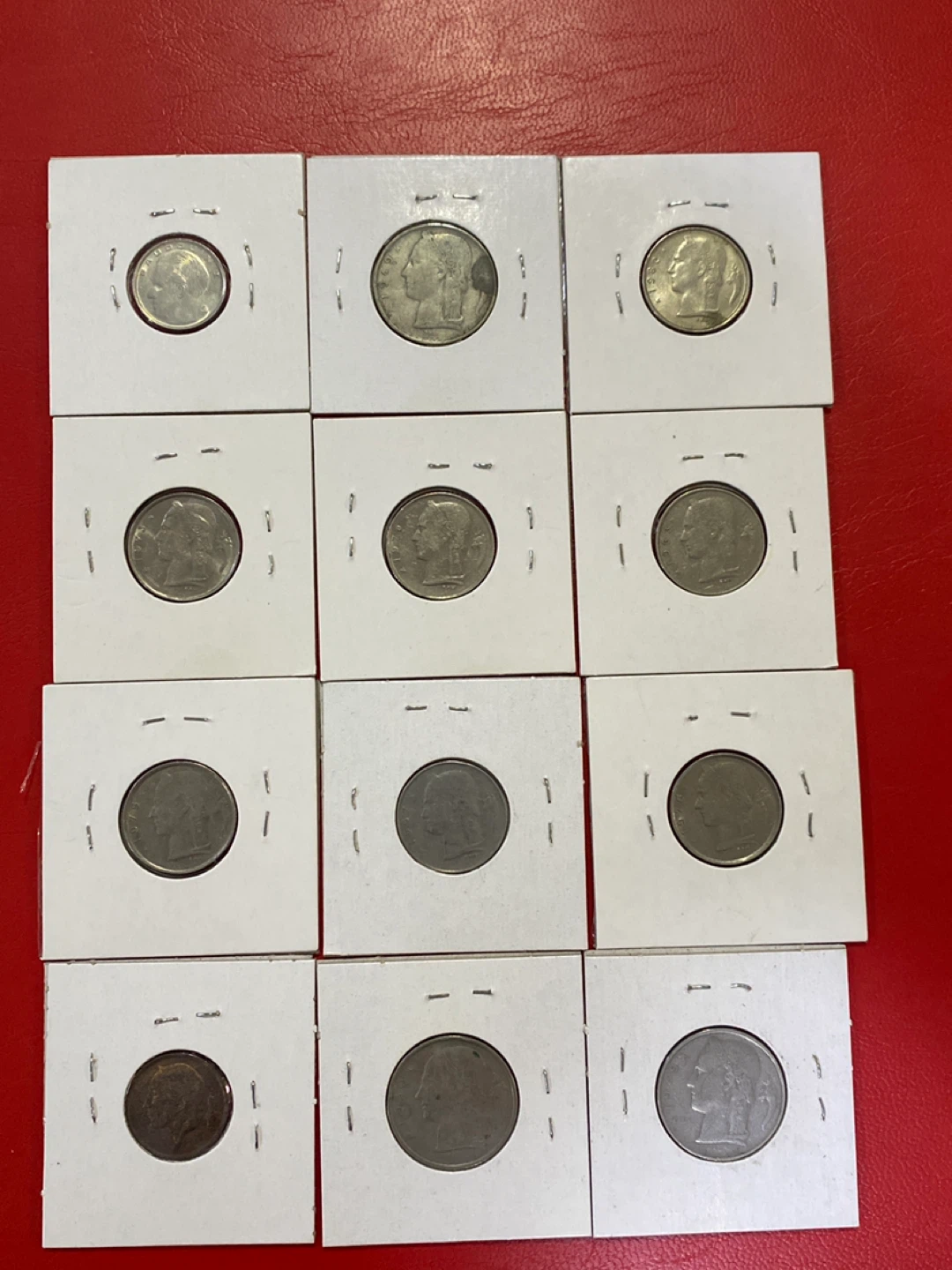 Collection of 12 Belgian Coins (Various Years) - photo 3