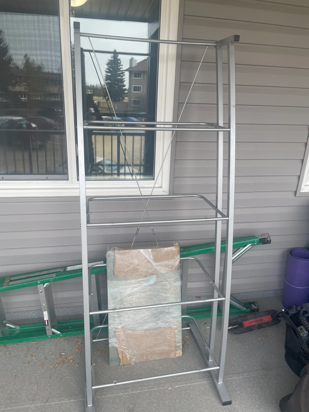 Silver Metal Shelf Unit/Rack - photo 2