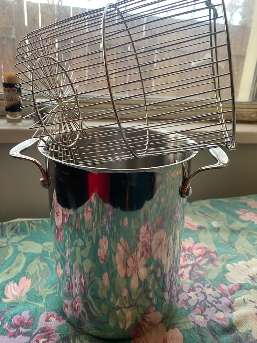 Stainless Steel Rotisserie Basket