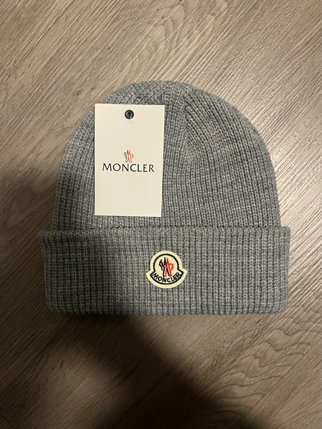 Moncler Gray Beanie 🔥 Brand New