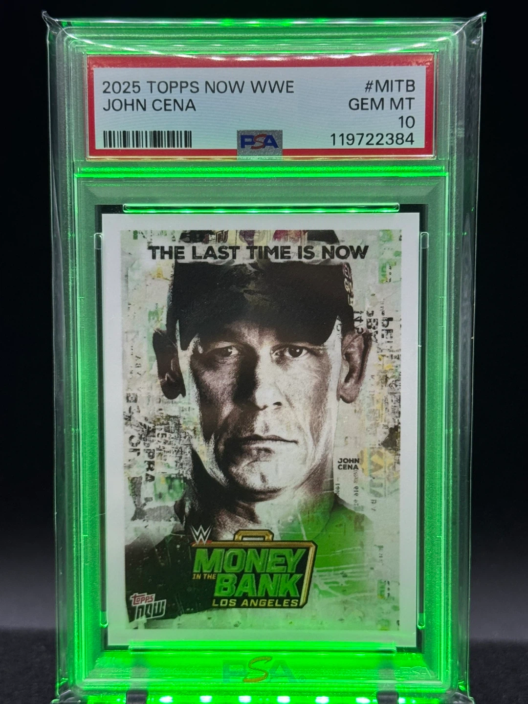 2025 Topps Now WWE John Cena #MITB Trading Card
