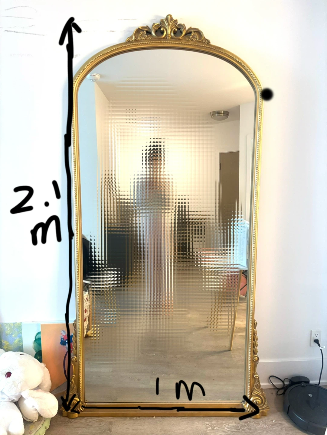 Ornate Gold Arch Mirror Ser