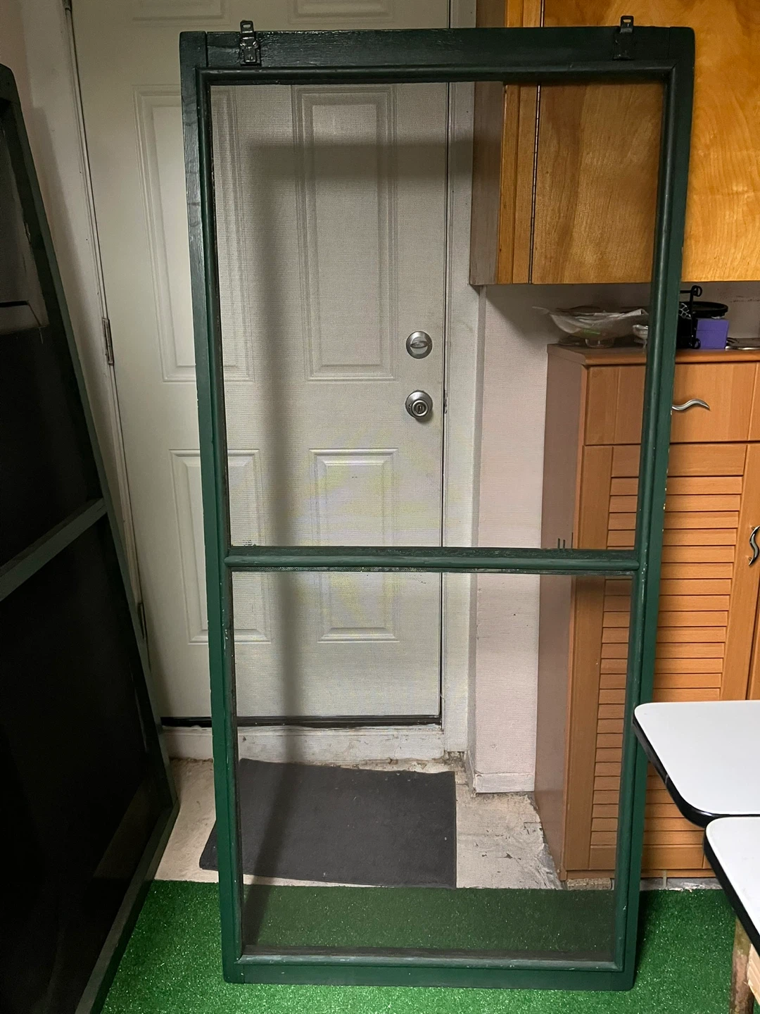 3 Green Wooden Screen Doors $100 for three - photo 2