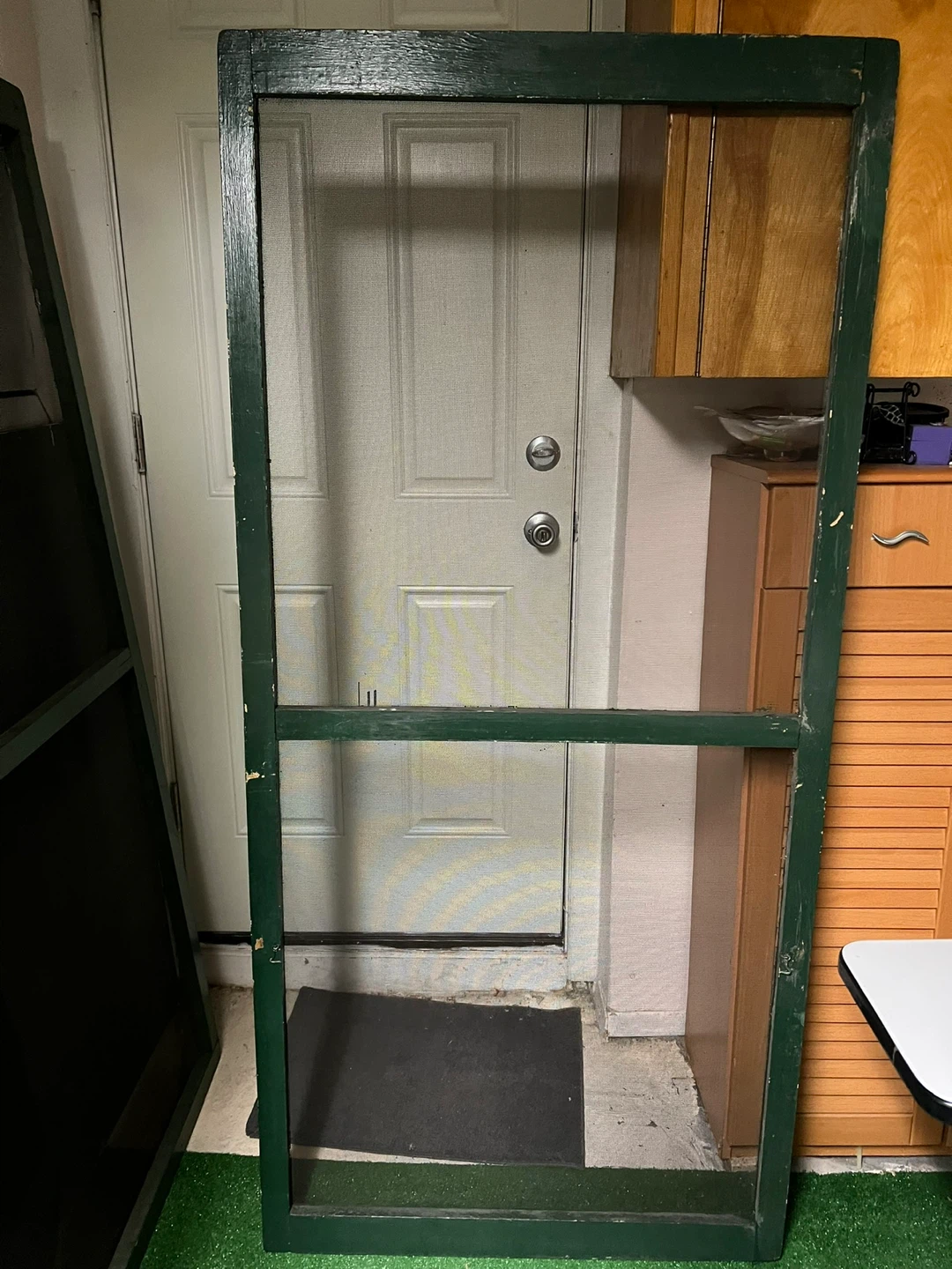 3 Green Wooden Screen Doors $100 for three - photo 4