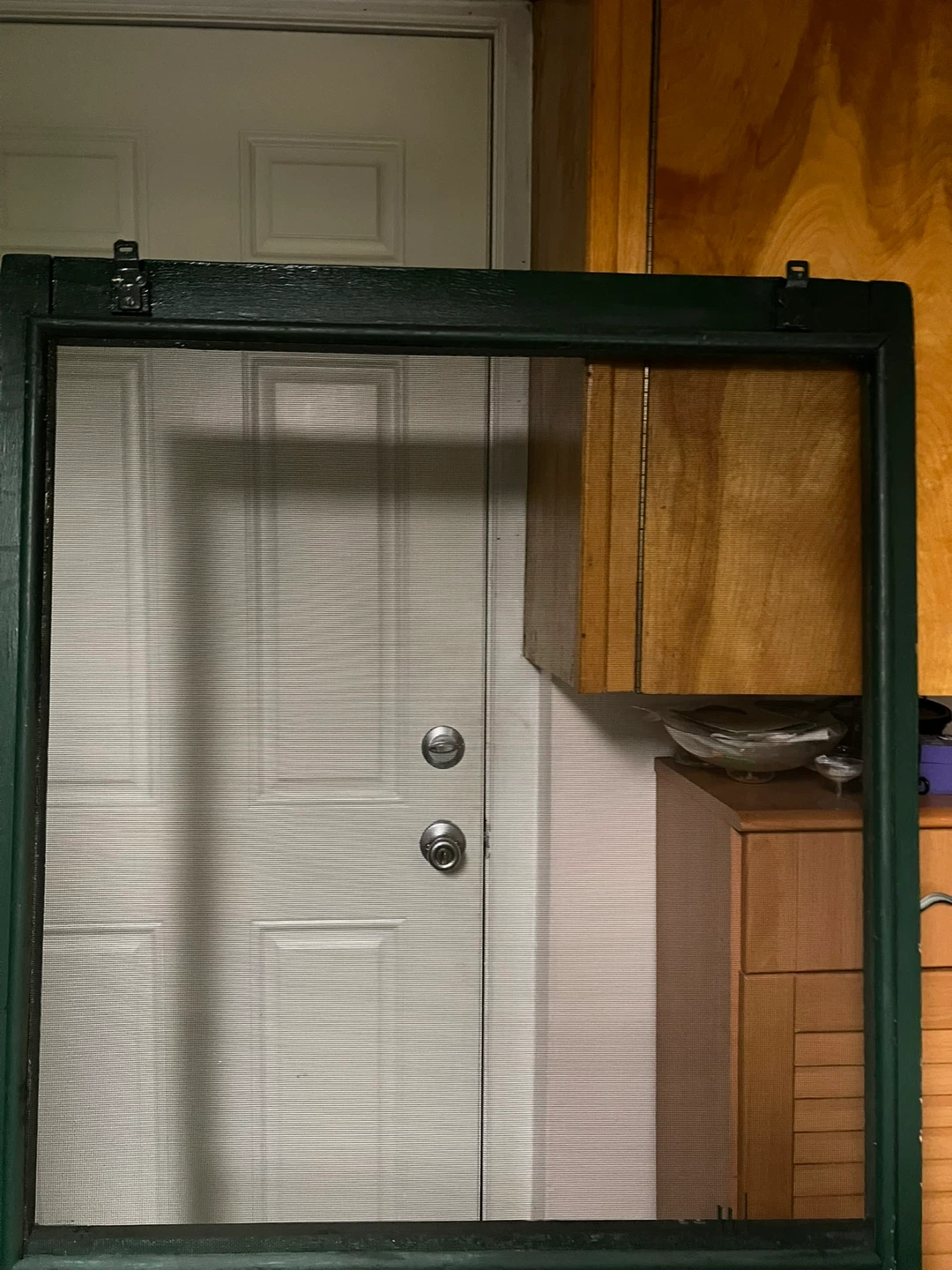 3 Green Wooden Screen Doors $100 for three - photo 3