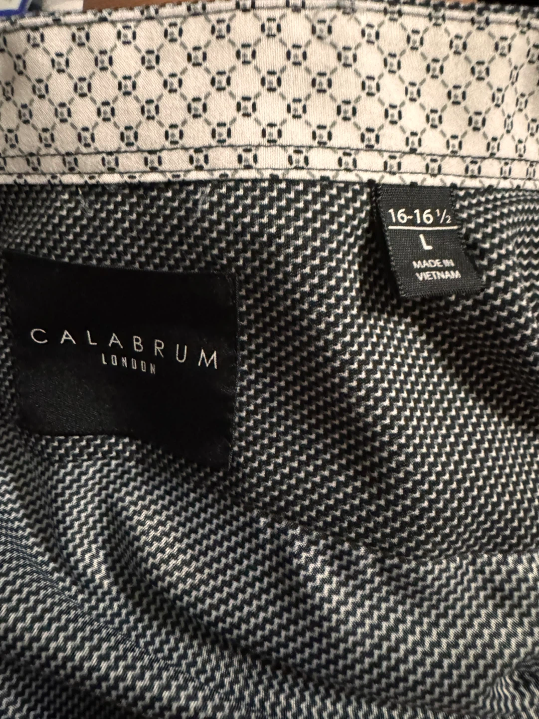 Calabrum London Men's Dress Shirt Size L 16-16 1/2 - photo 2