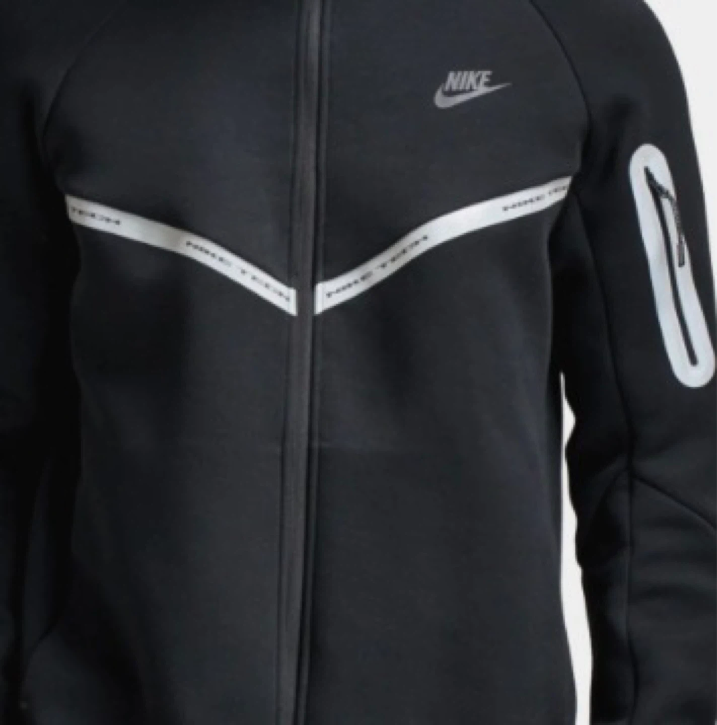 Authentic Nike Tech Fleece Full Zip Hoodie Black Size S - photo 3