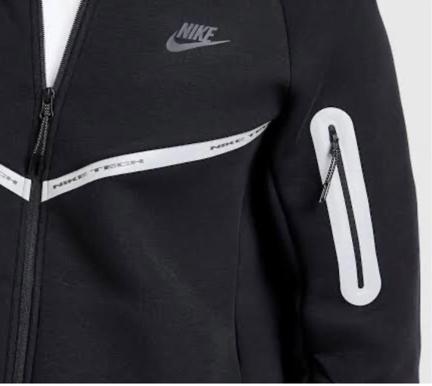 Authentic Nike Tech Fleece Full Zip Hoodie Black Size S - photo 2