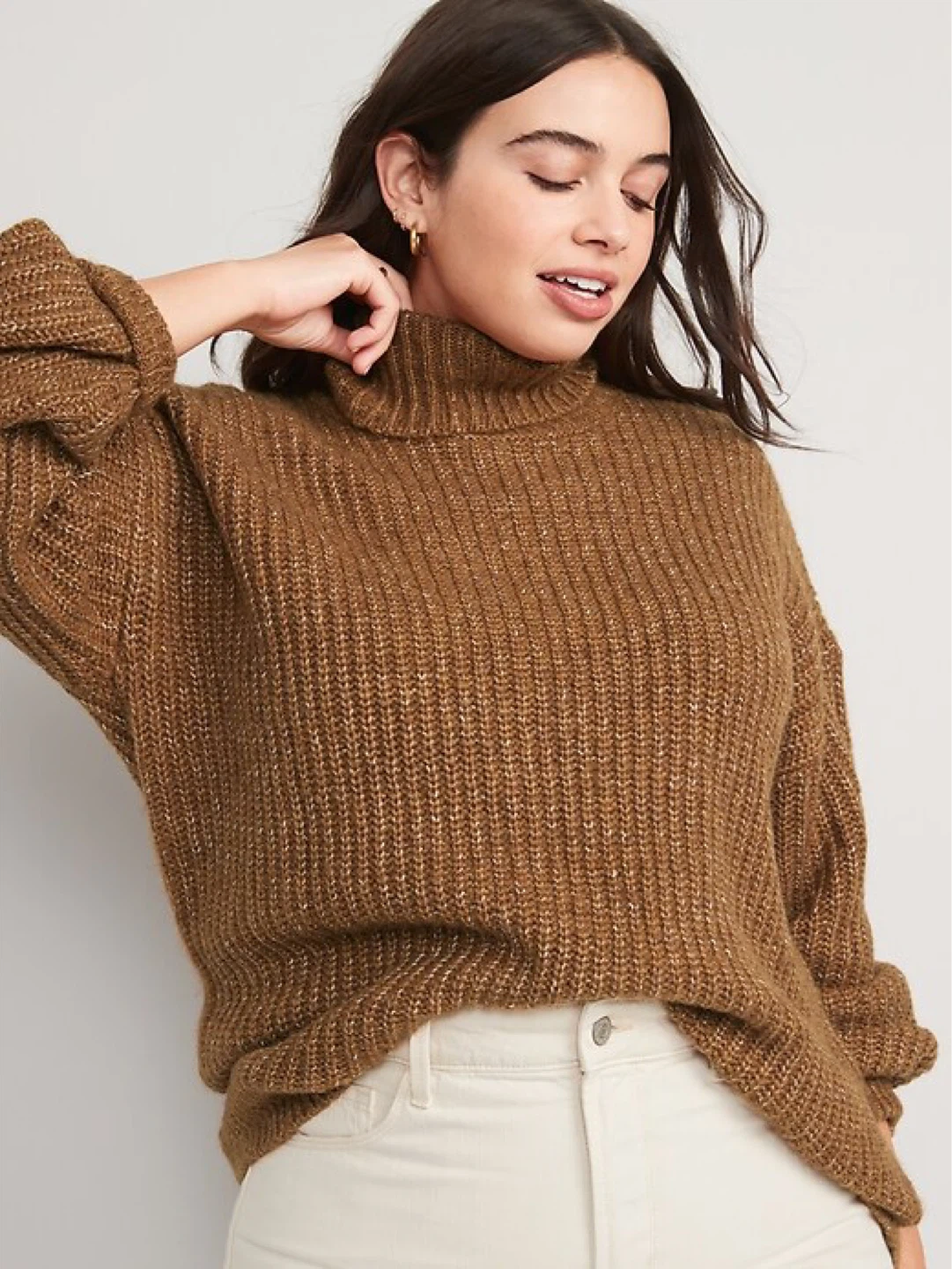 Ribbed Turtleneck Sweater