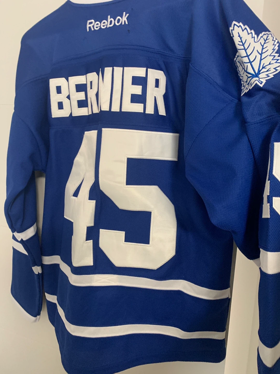Reebok Toronto Maple Leafs Bernier #45 Hockey Jersey Size 48 - photo 3
