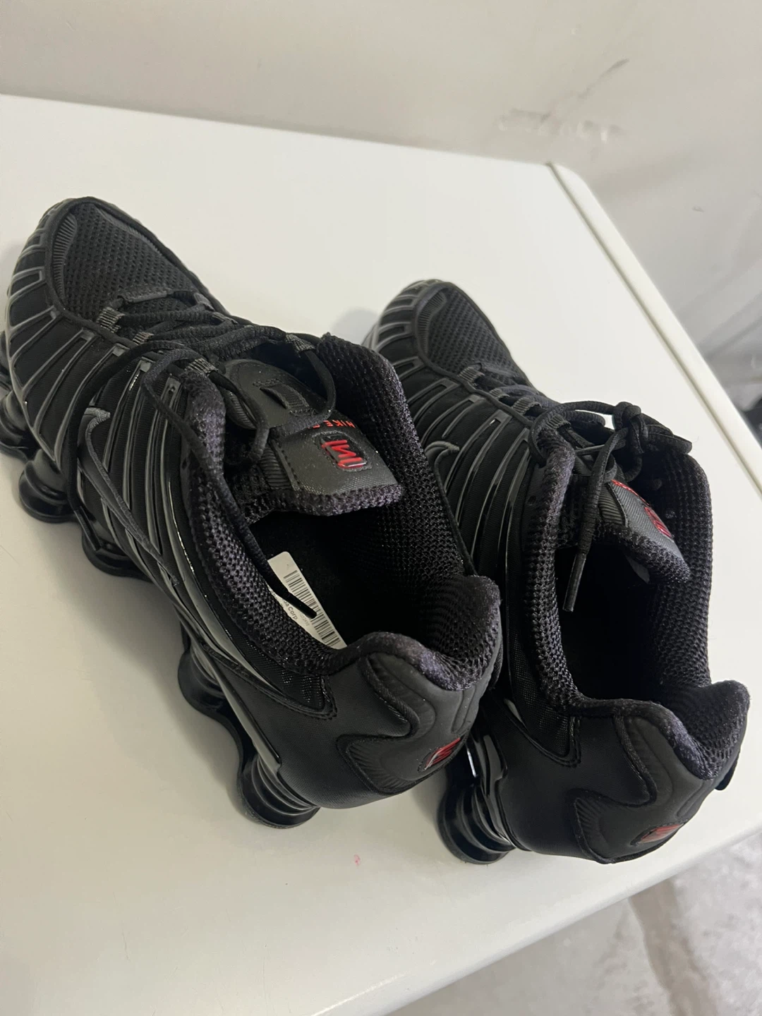 Nike Shox TL Black Red Men's Running Shoes Size 9