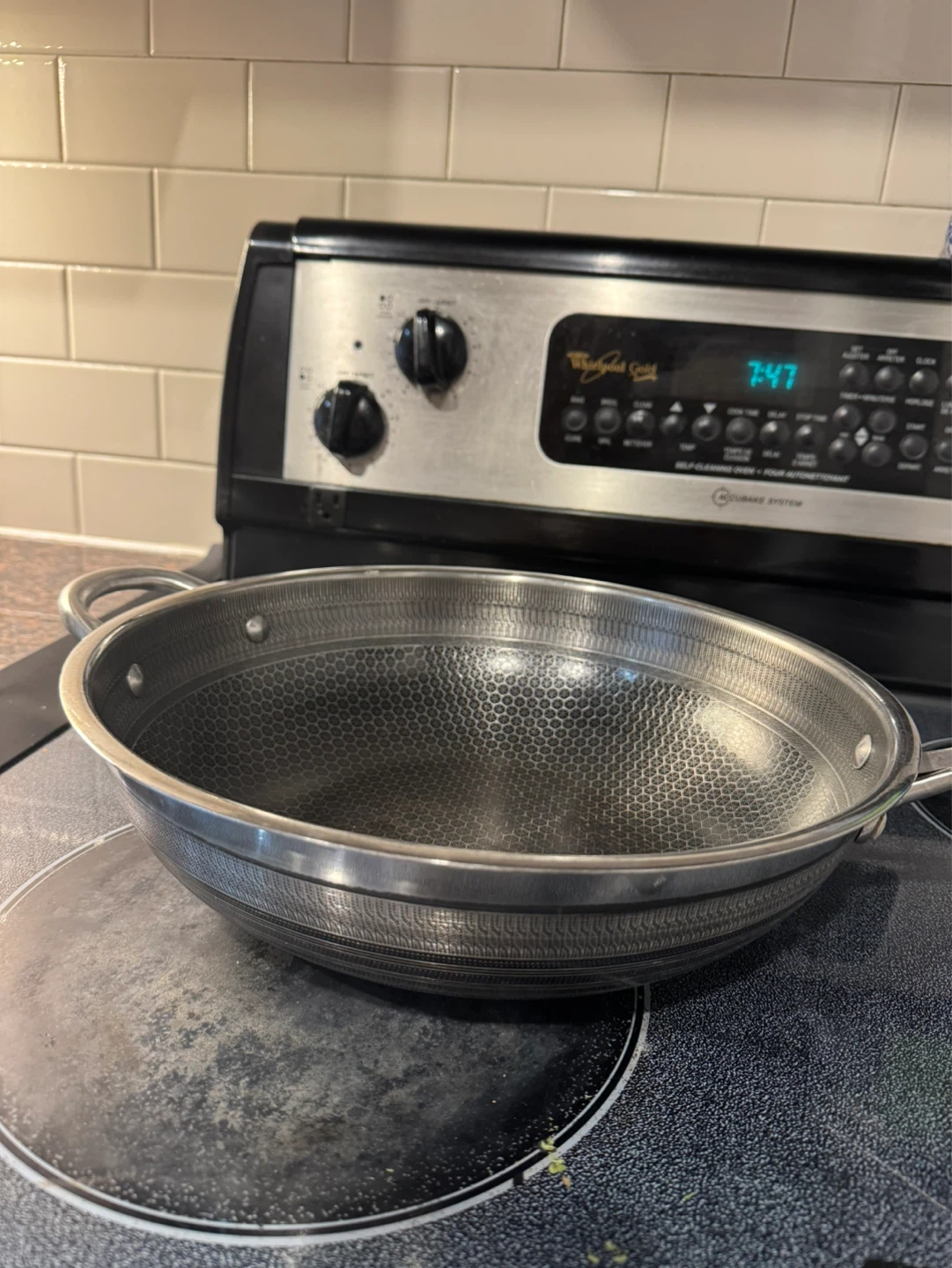 Stainless Steel Honeycomb Wok