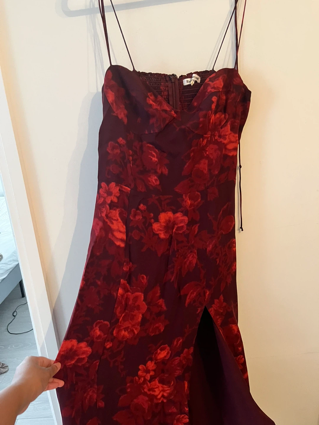 Reformation Juliette Dress in Red Floral Print (Final Sale)