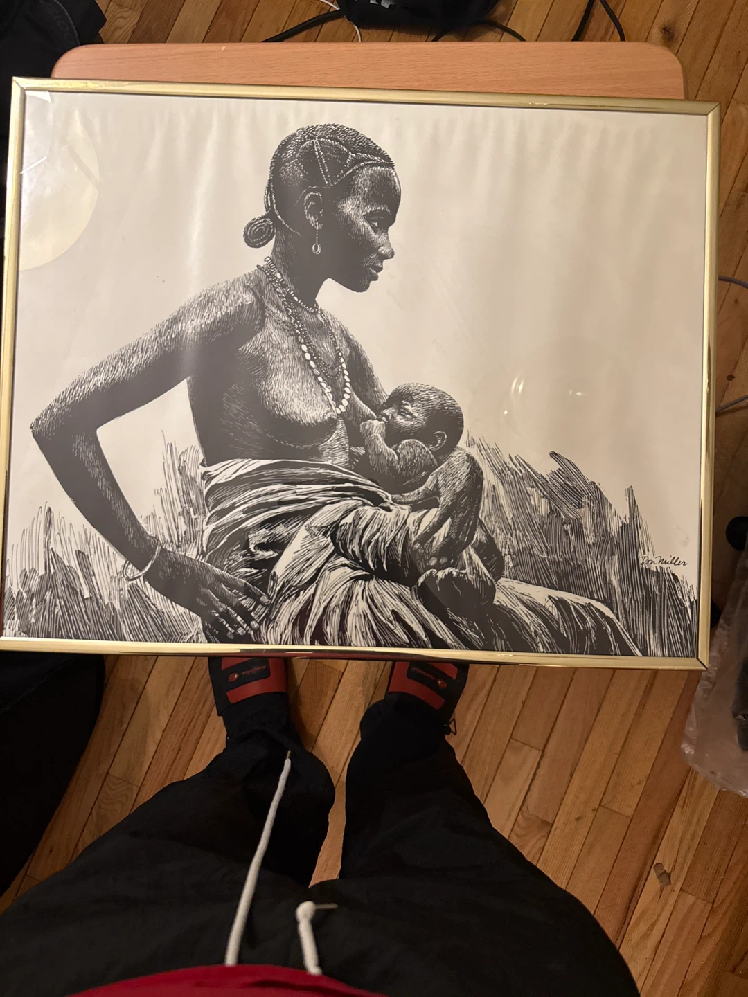 Framed "Mother and Child" Print - photo 2
