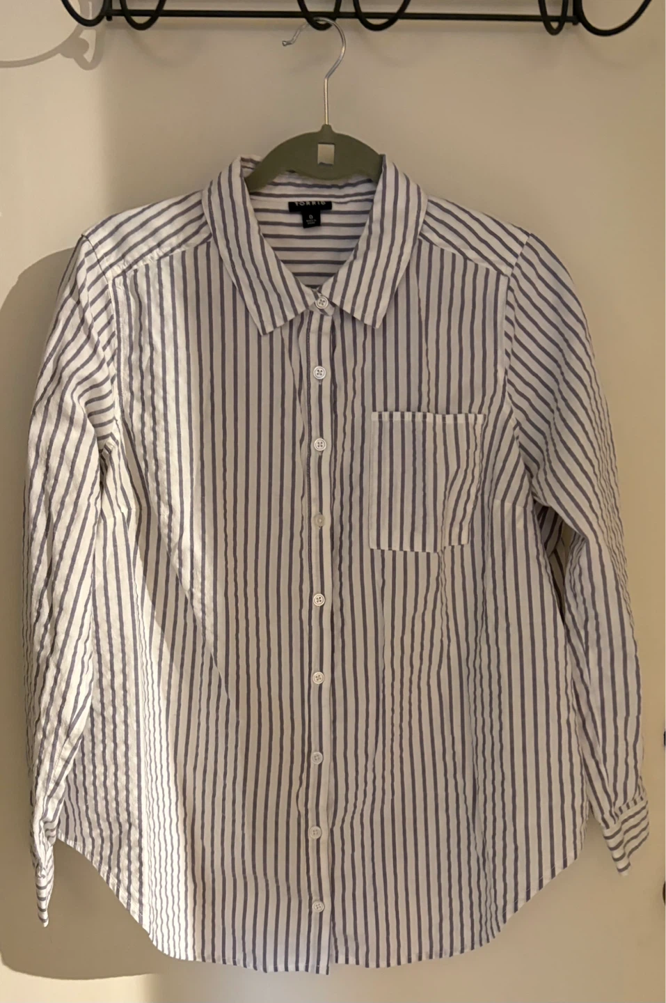 Striped Button-Up Shirt