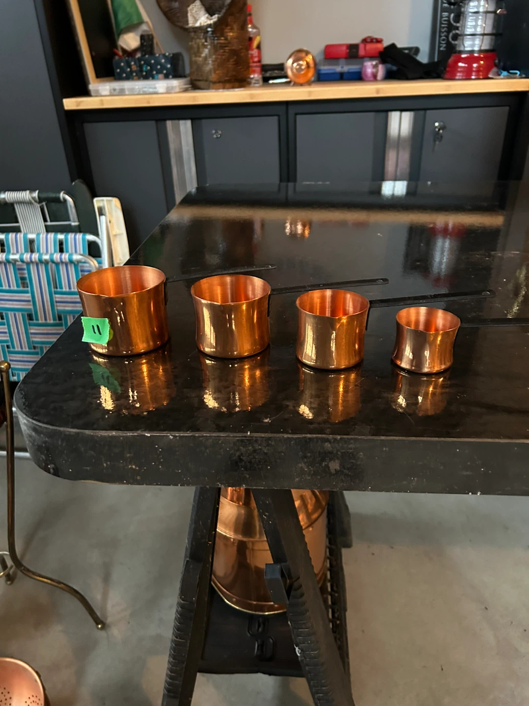 Set of 4 Copper Measuring Cups