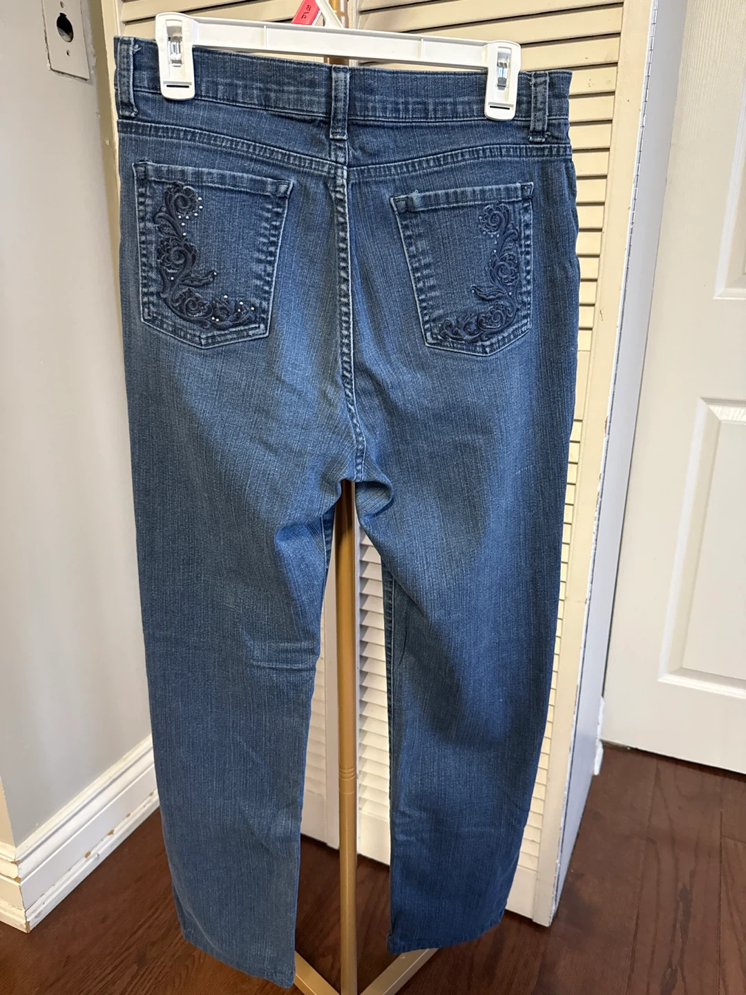 Lee Classic Fit Women's Blue Jeans with Embroidered Pockets - photo 2