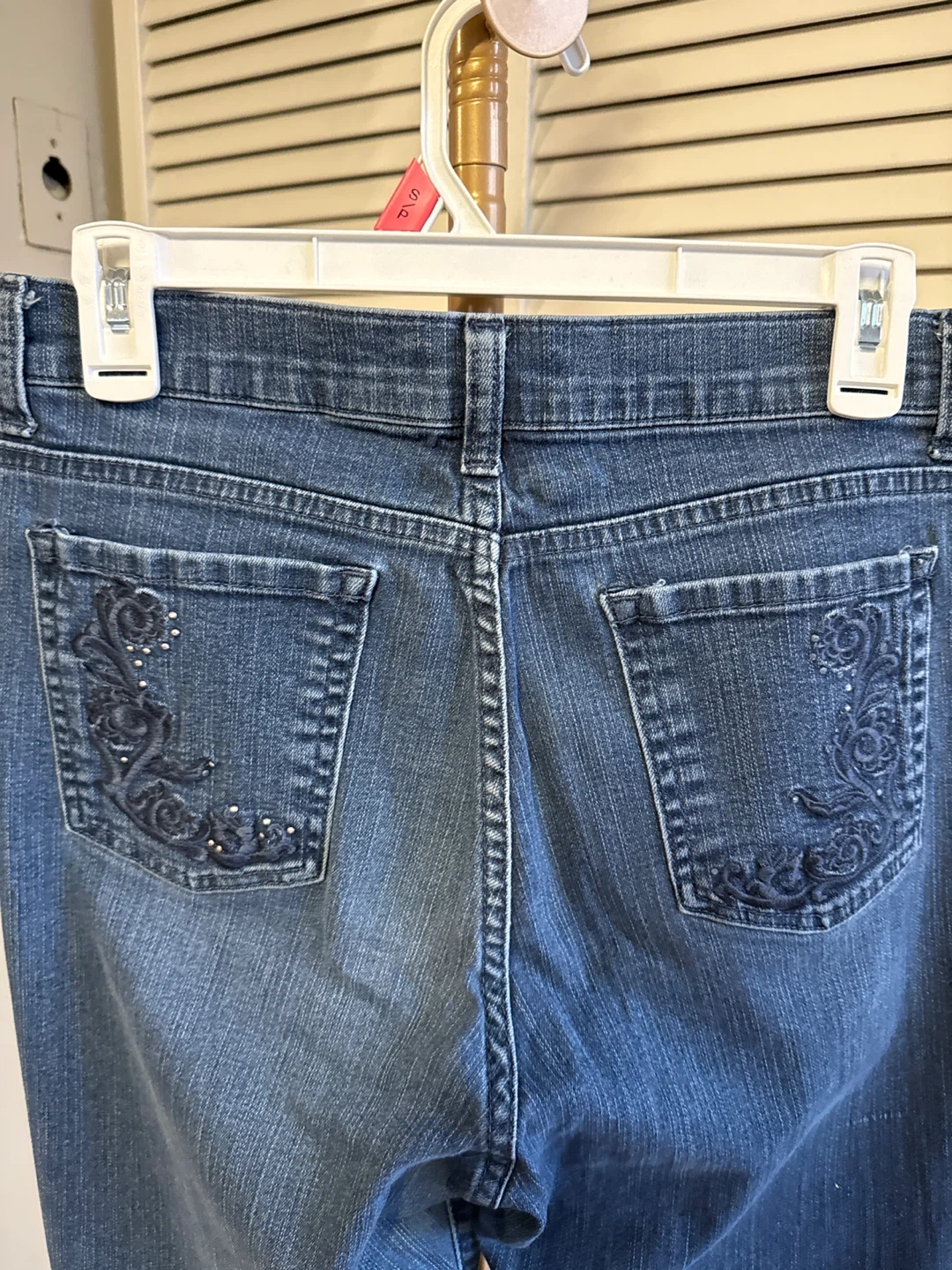 Lee Classic Fit Women's Blue Jeans with Embroidered Pockets - photo 3