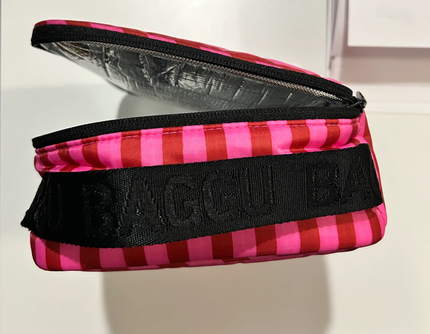 Baggu: Puffy Lunch Box (Pink Stripe) - photo 5