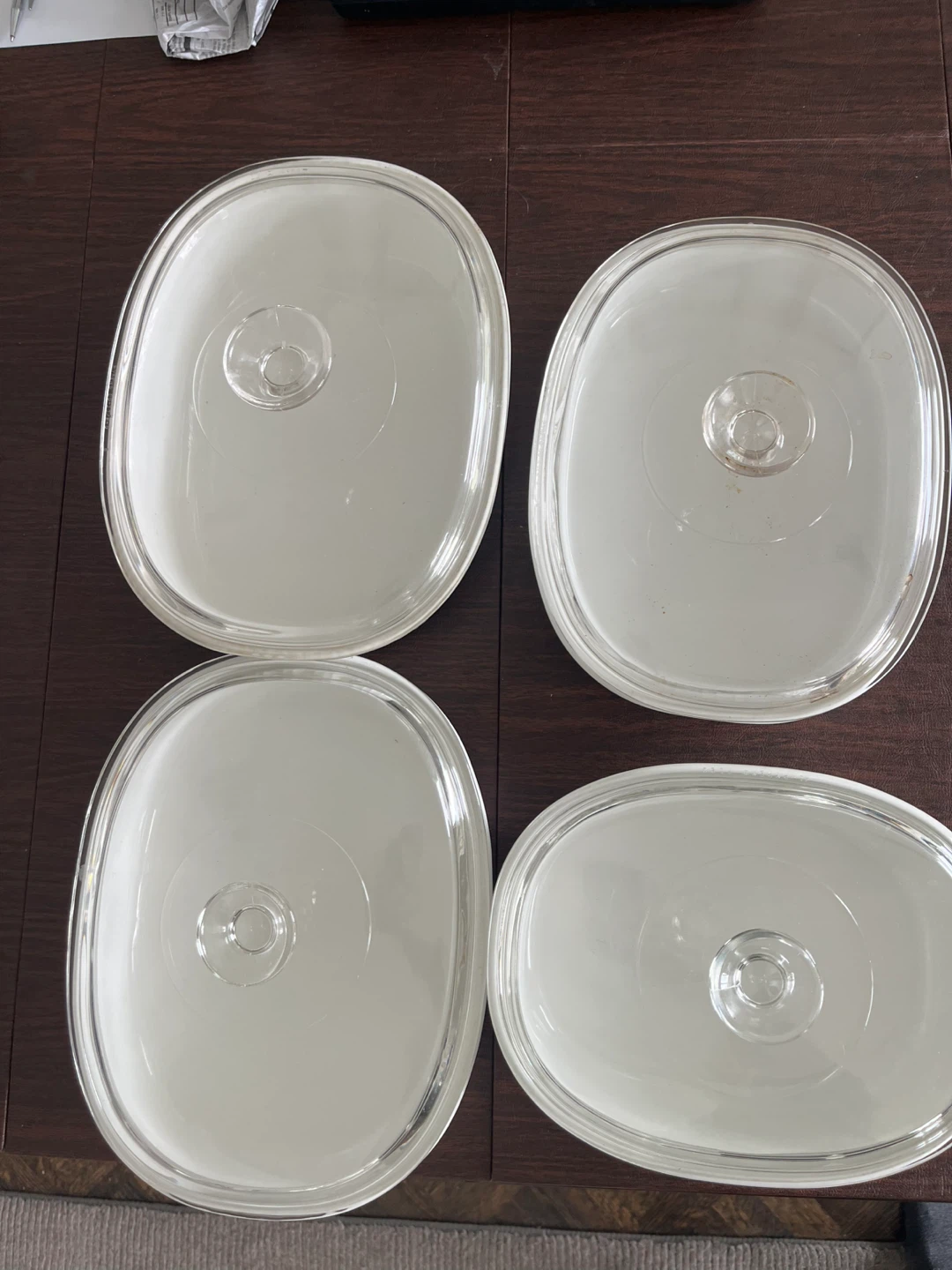 Set of 4 White Oval Corningware Casserole Dishes with Glass Lids - photo 2