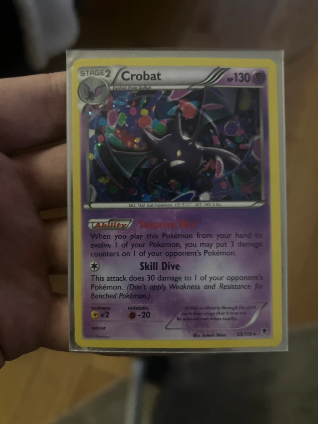 Pokemon Crobat Trading Card