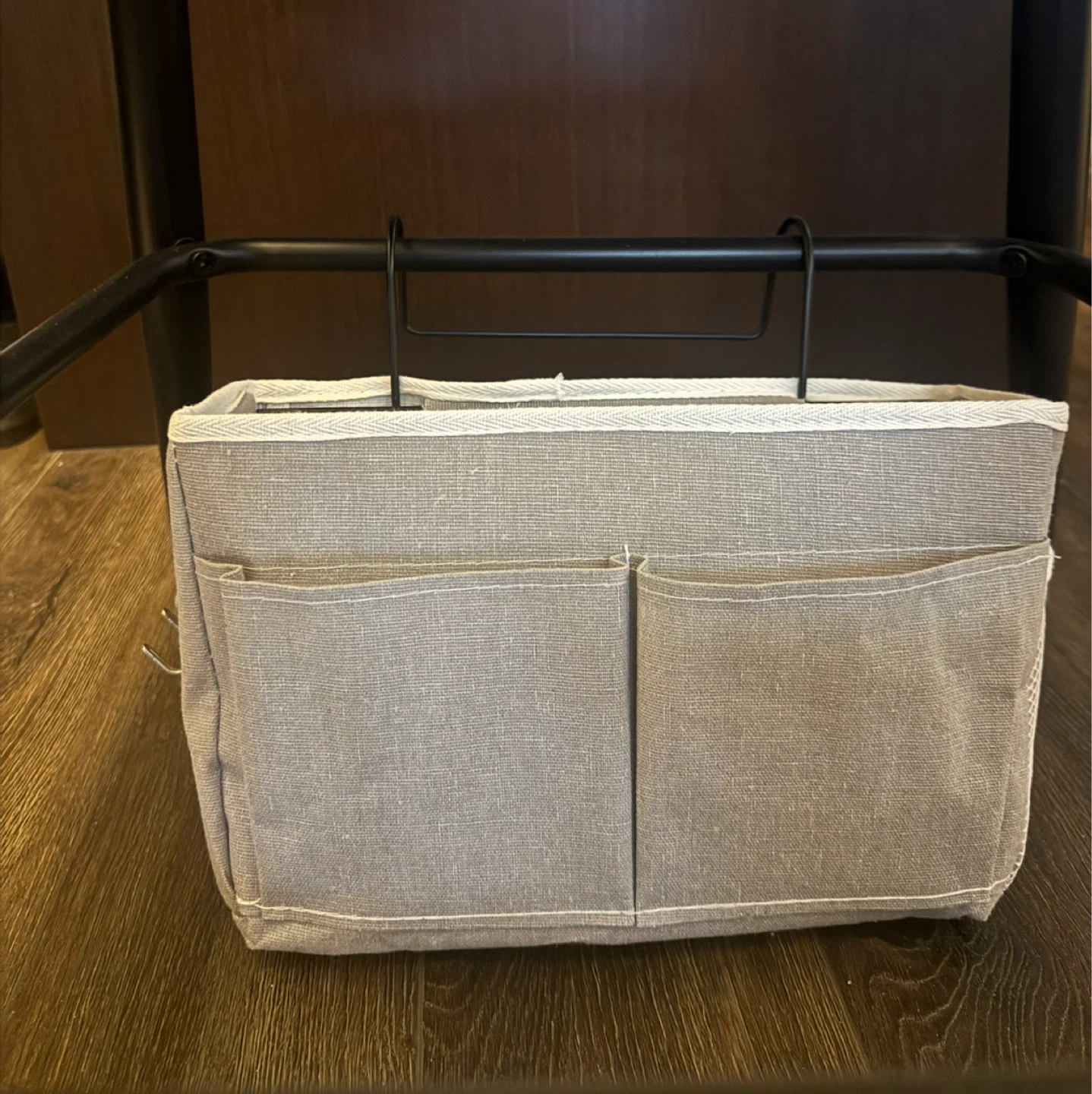 [95% USED!] Bed Organizer Hanging with Metal - 2 Pack