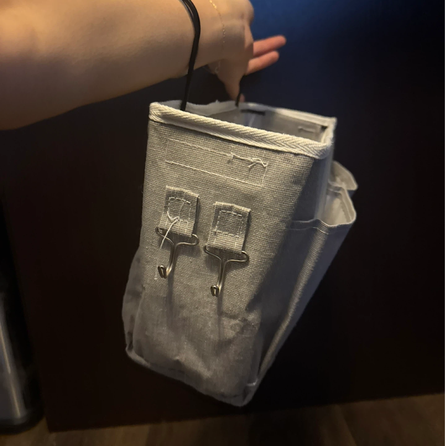 [95% USED!] Bed Organizer Hanging with Metal - 2 Pack - photo 2